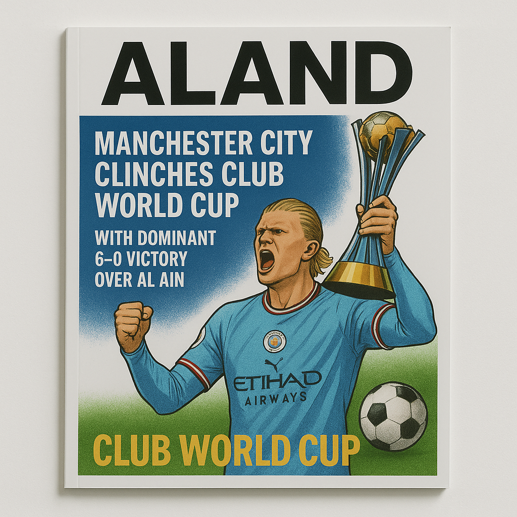  ALAND Magazine Cover – Manchester City Club World Cup Victory